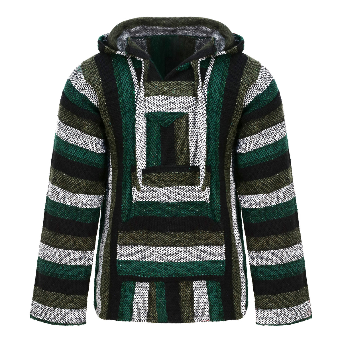 Store Baja hoodie GREEN STRIPE