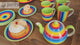 Large Rainbow Striped Teapot - 4 cups